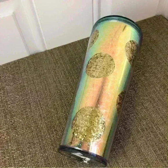 Starbucks Gold Foil Glitter Holiday Tumbler 24 Oz - Picture 4 of 5